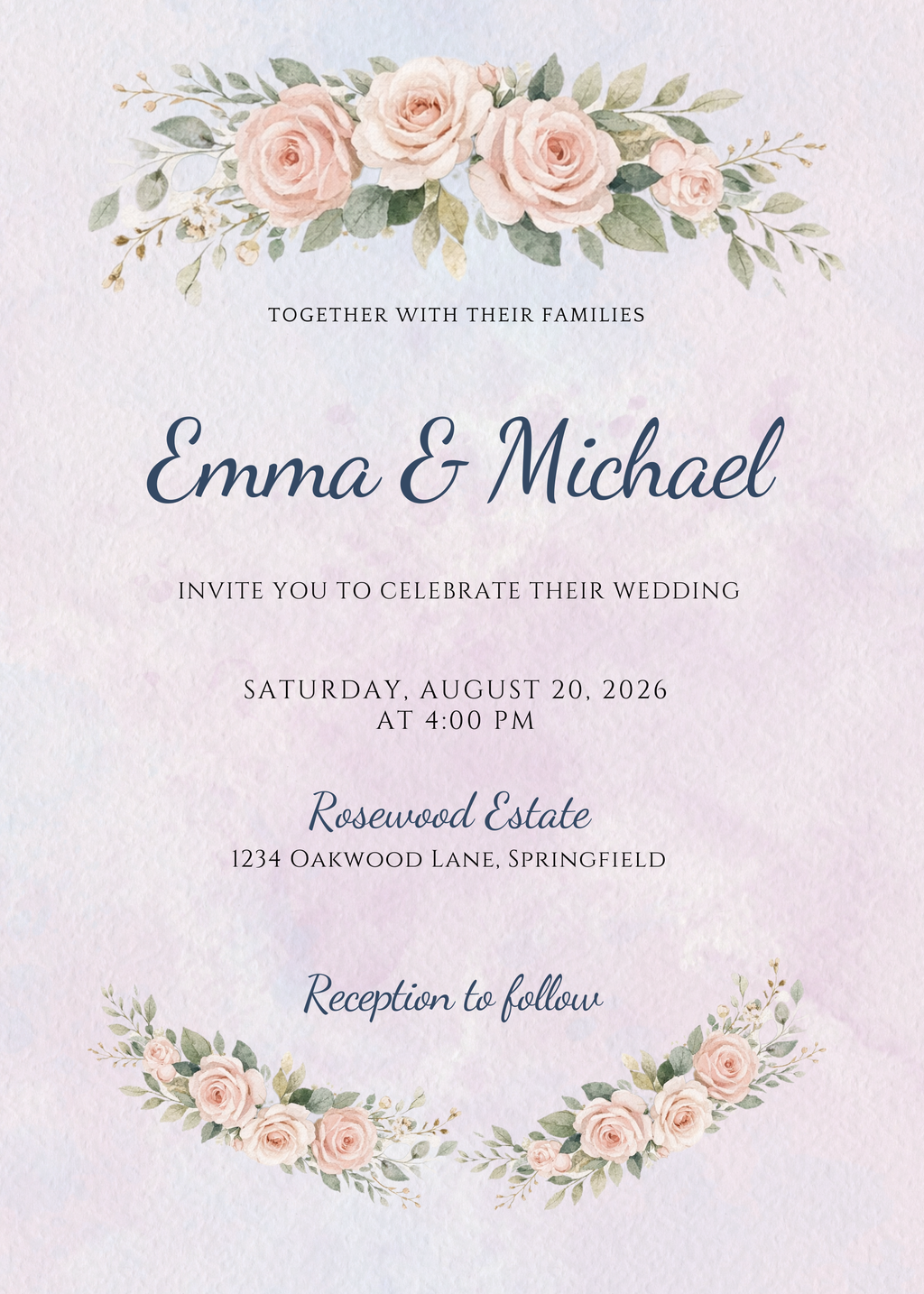 Wedding digital invitation